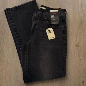 Levi's Midi Ankle Black Bootcut Jeans